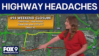 Twin Cities highways closing this weekend could cause headaches