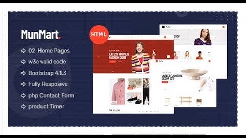 Munmart - Minimal eCommerce HTML Template | Themeforest Templates