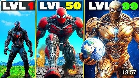 Level 1 SPIDERMAN to Level 1,000,000,000 SPIDERMAN in GTA 5