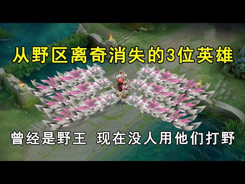 从野区离奇消失的3位英雄！曾经是野王，现在没人用他们打野