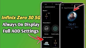 How To Set Always On Display In Infinix Zero 30 5G | Infinix Zero 30 5G Always On Display Settings