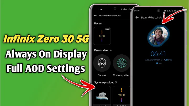 How To Set Always On Display In Infinix Zero 30 5G | Infinix Zero 30 5G Always On Display Settings