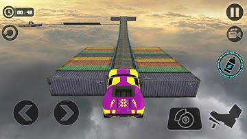 Impossible Car Extreme Stunt Track 3D Android Gameplay Walkthrough Part 1 - lamborghini car Unlocked