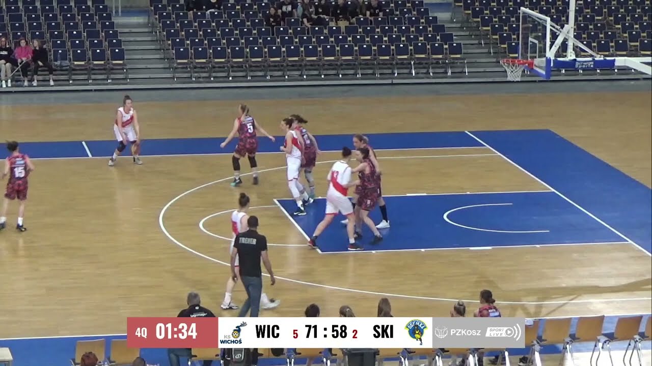 MECZ ZE SKIERNIEWICAMI O PODTRZYMANIE SZANS NA AWANS DO 1 LIGI PZKOSZ . OSTATNIE 3 MINUTY ...