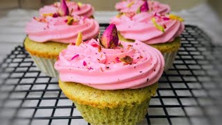 ROSE PISTACHIO CUPCAKES/ VALENTINES DAY SPECIAL RECIPE/ MAGIC OUT OF HANDS