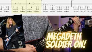 Download Lagu Megadeth - Soldier On! Guitar Cover with Guitar Tabs (Dave Mustaine's parts) MP3