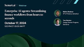 Webinar: How Finance Agents Are Transforming Workflows