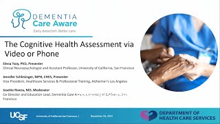 The Cognitive Health Assessment via Video or Phone