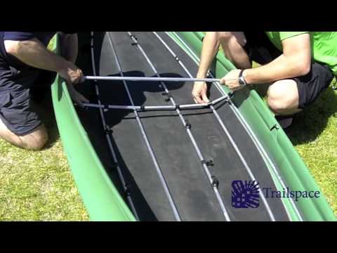 bergans ally folding canoe - youtube