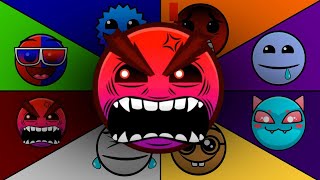 All FIRE IN THE HOLE VERSIONS | GEOMETRY DASH ANIMATION