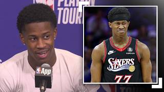 That's the type of game I live for" VJ Edgecombe Talks His Postseason Debut | April 15, 2026 screenshot 1