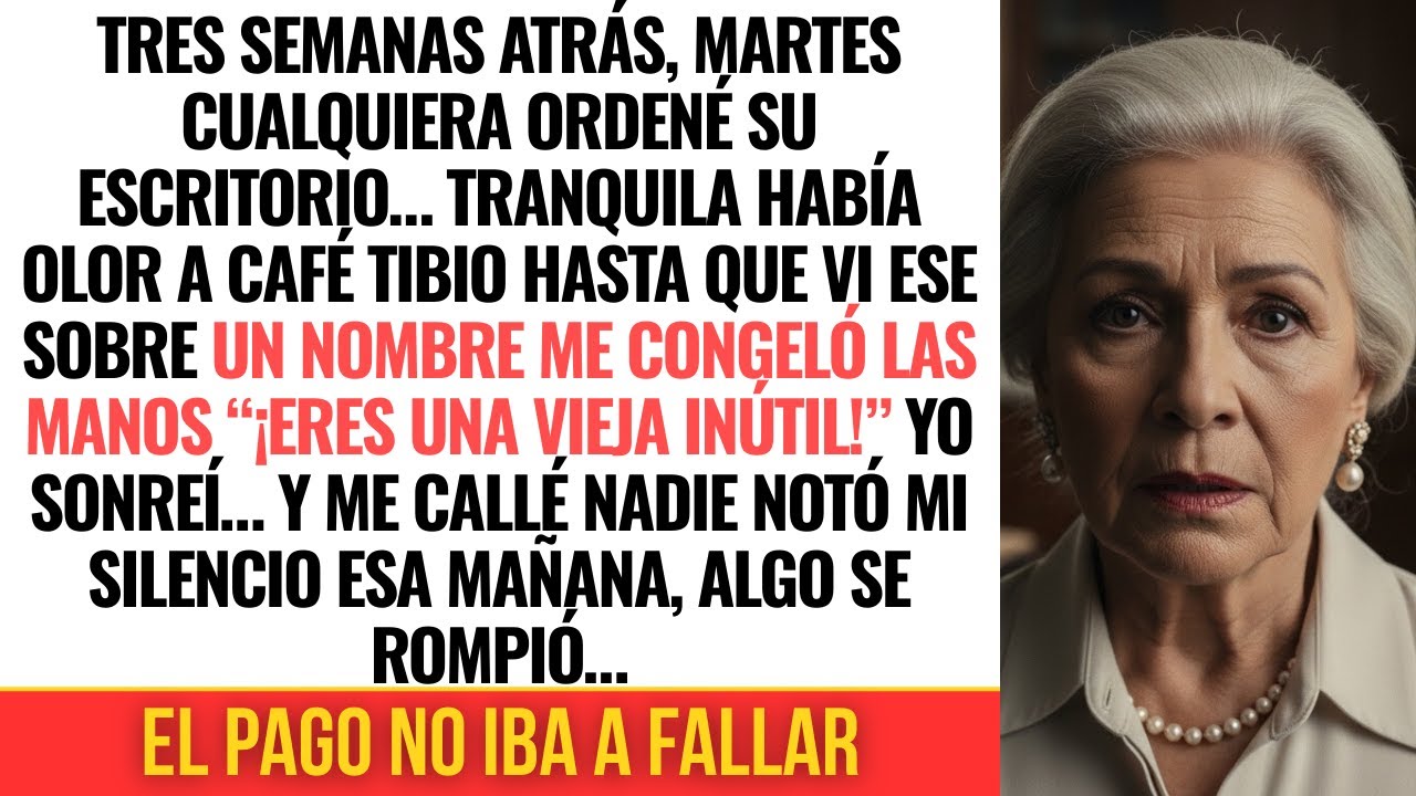 Creí que era un martes normal… pero cuando abrí ese sobre entendí quién me borró por años