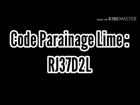 Code Parainage lime : RJ37D2L