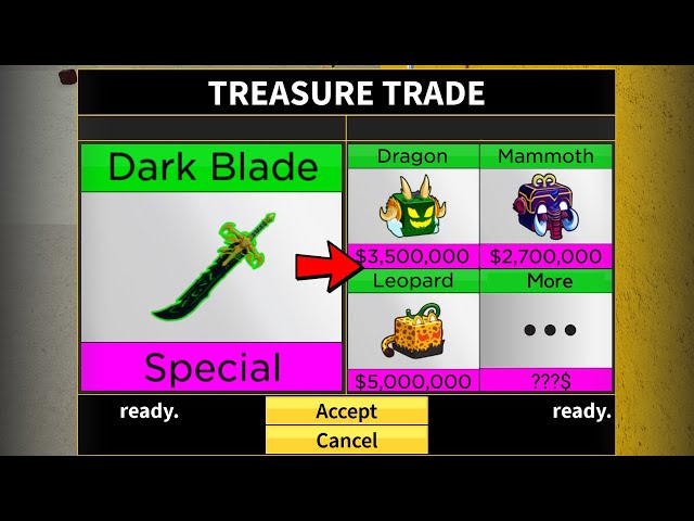 What People Trade For Dark Blade *YORU*? Trading Dark Blade in Blox Fruits  