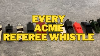 Acme Referee & Sports Whistle test - Every model - Sound & dB comparison