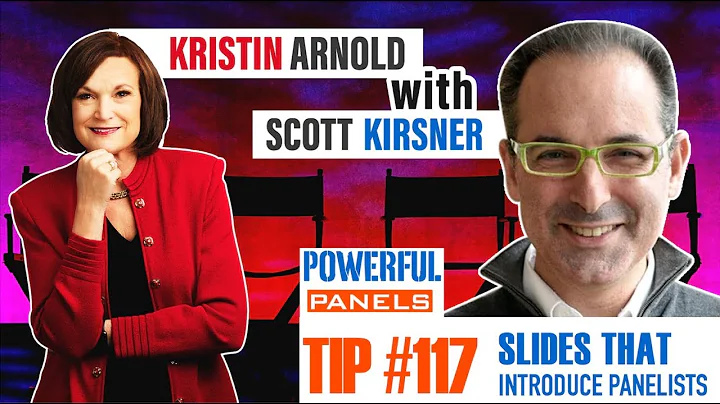 Powerful Panel Discussion Tip #117 with Scott Kirsner: Showing a Slide That Introduces the Panelists