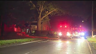 Arson investigator looking into cause of garage fire, officials say