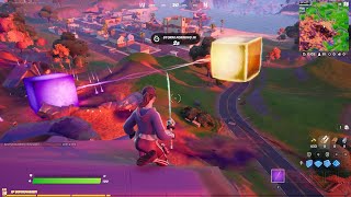 The Golden Cube Awakening the Purple Cube | Mini Live Event In Fortnite | Golden Cube Mini Event!