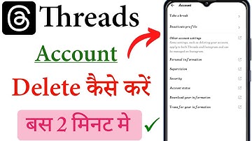 How to delete Instagram threads account permanently | Threads account delete kaise karen |Delete I