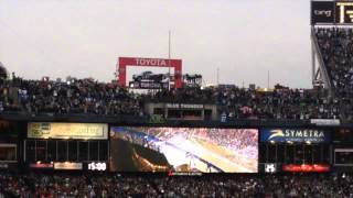 Paul Allen, Owner of the Seahawks, raises the 12th Man Flag at the 2013 NFC Championship Game