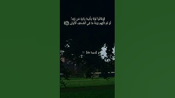 سورة طه الآية ١٣٢ الى آخر السورة بصوت الشيخ #ماهر_المعيقلي