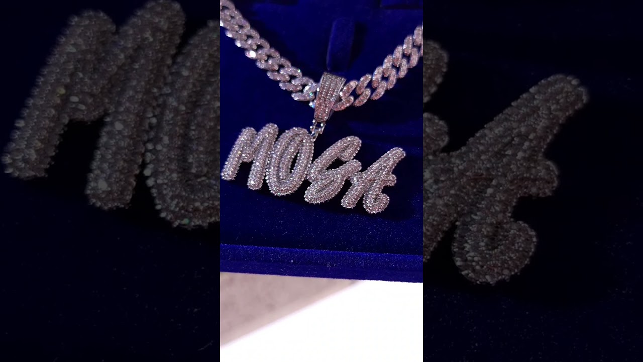 Custom Icy Miami Cuban Link Name Necklace | Etsy Shop Link In Description 