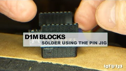 D1M BLOCK - SOLDER USING THE PIN JIG