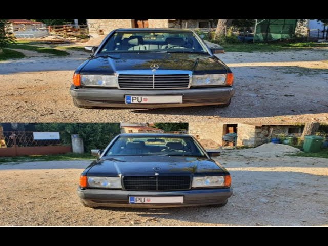 Original Grille Installation Mercedes 190E W201 