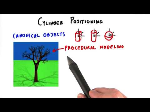 Cylinder Positioning - Interactive 3D Graphics