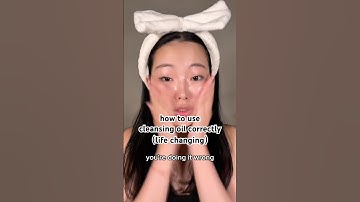 how to correctly use cleansing oil and my fav cleansing oil from skin1004! #doublecleansing #kbeauty