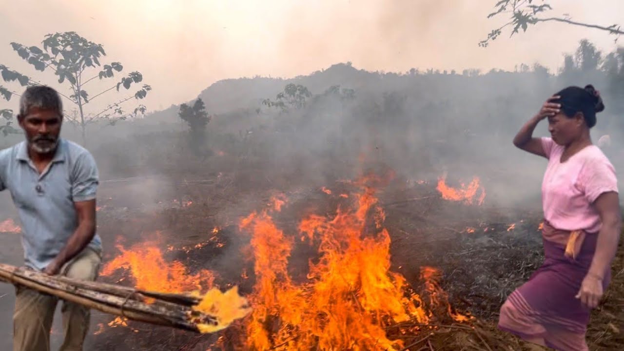 Burned The Fire 🔥 | Village Life 