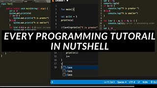 Every programming tutorial in nutshell | programming tutorial parody