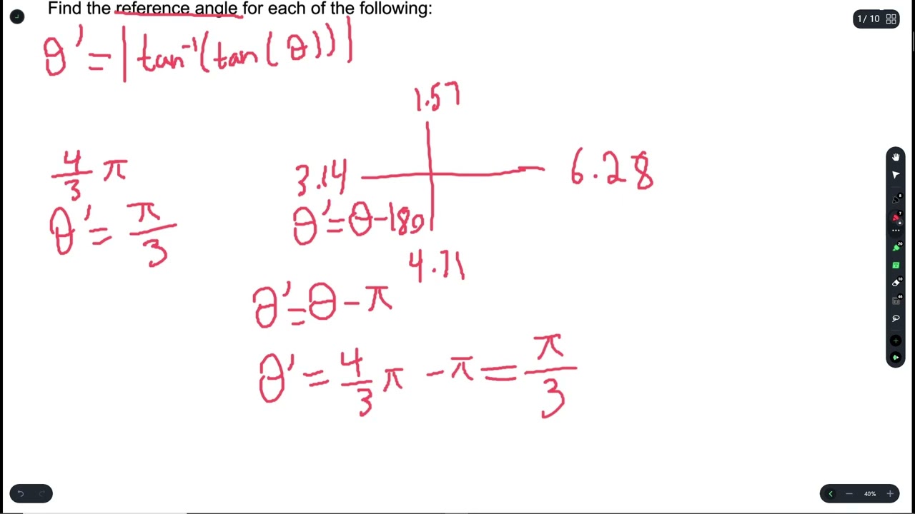 Math | Lesson 5.3: Trigonometric Functions of Any Angle | Explanation and Examples