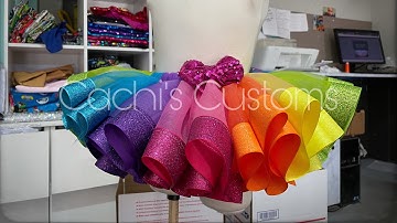 Glitter Ribbon Tutu - Rainbow Tutu