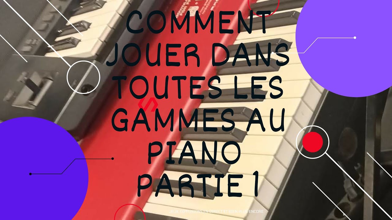 Jouer dans toutes les 12 tonalités majeur au piano ?|  Finit la transposition 😉.  Piano tutoriel