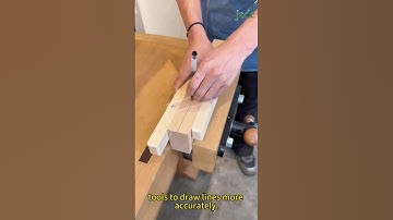 The carpenters made their own marking tools to draw lines more accurately. #wood #wheelsaw