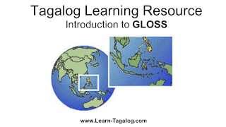 Using Gloss As A Tagalog Language Learning Resource