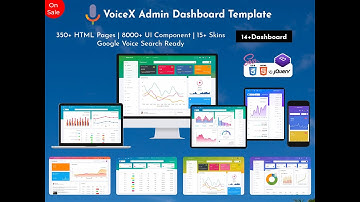 Intuitive Admin Dashboard UI with Voice Command, Dark Mode, and Seamless Navigation Controls