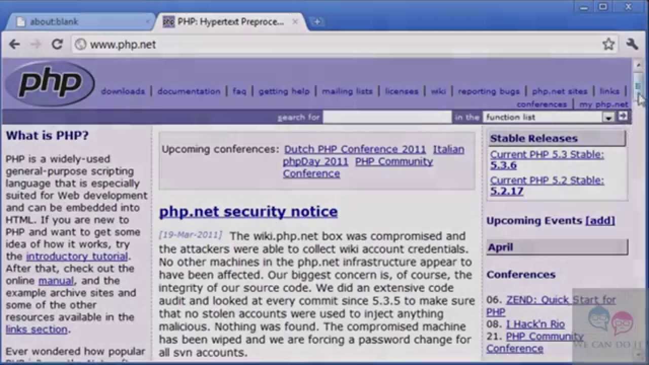 Tutorial 1 - Introduction to PHP - YouTube