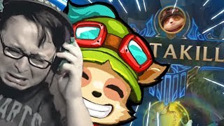 ATÉ TEEMO fazendo PENTA KILL e EU NAO!! 😭