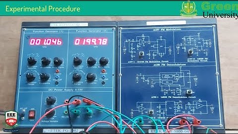 EEE 308| Communication Theory Lab| Exp. 5|  Study of Frequency  Modulator