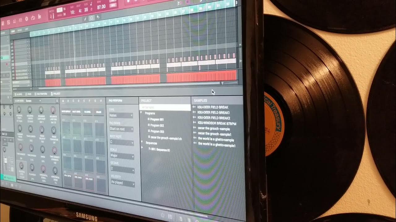 Making A Beat using the kirkstate Drum Break Loops mini pack Vol.1 on