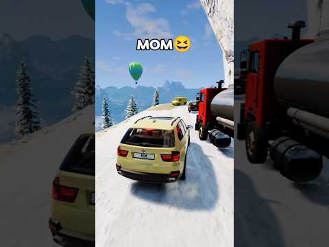 Family Mountain road driving style😂 #beamngdrive