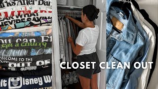 HUGE CLOSET CLEAN OUT & DECLUTTER  organizing & decluttering my clothes! 2023