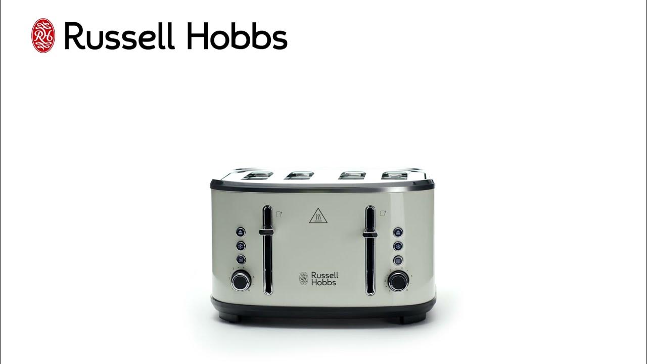 Legacy 4 Slice Toaster Cream 360° RHT445CRM Russell Hobbs YouTube