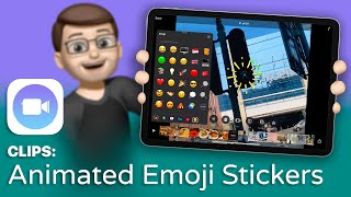 How to use Animated Emoji Stickers in the Clips App screenshot 1