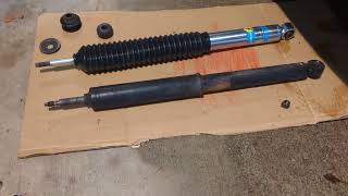 Bilstein 5100 rear shock bushing set-up install Toyota Tundra 2007 - 2021