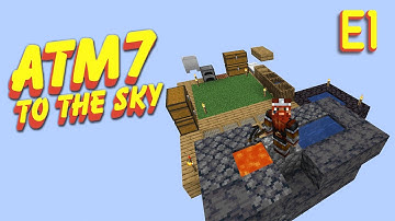 Modded Minecraft Skyblock | ATM 7 | E1 GET STARTED [ENG]