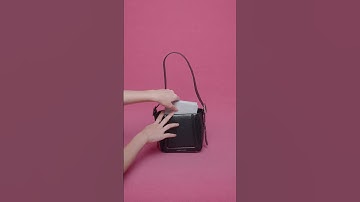 What fits in our #CharlesKeithPetra Boxy Bucket Bag: ASMR edition 🖤