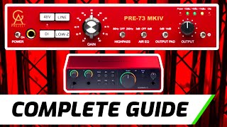 Connect Microphone Preamp To Scarlett 2i2 | Beginners Guide